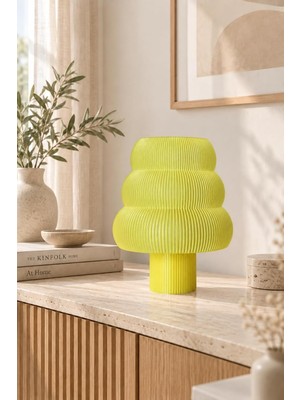Die Grup Nova Dekoratif Masa Lambası E27 LED 26 cm (Limon Sarı)