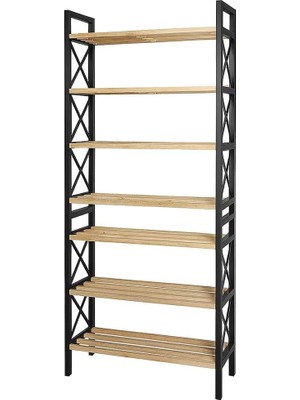 Die Grup 8 Katlı Çok Amaçlı Raf Ayakkabılık – 47X18X127 Cm, Mdf ve Plastik Malzeme, Kolay Kurulum Qr Kodlu, Modern ve Dekoratif Düzenleyici Dolap Ünitesi, Siyah
