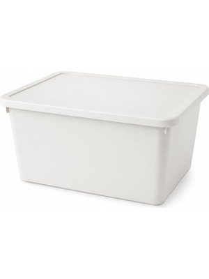 Die Grup 20 Litre Kapaklı Plastik Depolama Kutusu Organizer Kutu Çok Amaçlı Düzenleyici Saklama Kutusu Ev Içi Dolap Içi Oyuncak Kıyafet Banyo Mutfak Organizer Kutusu