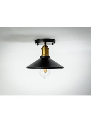 Die Grup Riolight Retro Tekli Metal Plofonyer Avize Şapka Çapı: 22CM RIO0001055