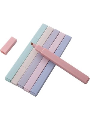 Die Grup Ultra Pastel Renk Fosforlu Işaretleme Kalemi 6'li Set, Işaretleme Kalemi, Okul ve Öğrenciler Için