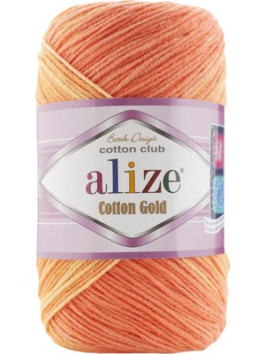 Die Grup Alize Cotton Gold Batik El Örgü Ipi 5 Adet (7687)