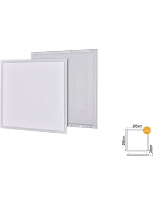 Die Grup 24W 30X30 Backlight LED Panel Armatür 3200K (Amber Işık) 2 Adet
