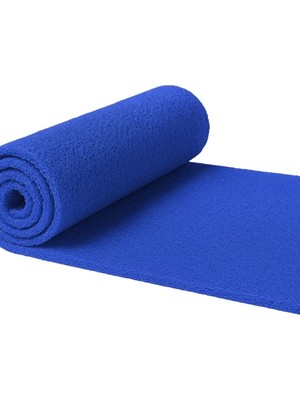 Die Grup Beylin Kıvırcık Pvc Paspas Iç Dış Zemin Halı Yolluk Kapı Önü Havuz Banyo Duş Iş Yeri Apartman Paspası Kıvırcık Hijyenik Antibakteriyel Paspas Halı 12MM (Mavi, 100 x 100)