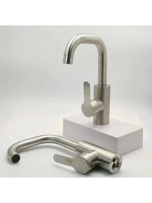 Die Grup Inox Açılır Kapanır Sıcak Soğuk Su Girişli Lavabo Bataryası
