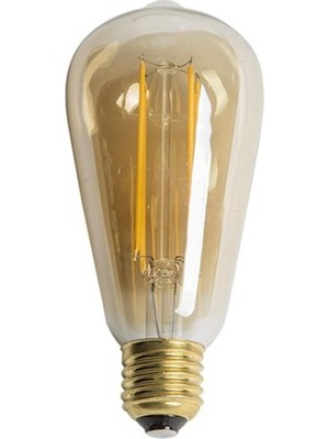 Die Grup 6W LED Rustik Filamanlı LED Ampul E27 Amber