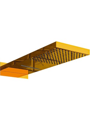 Die Grup Ankastre Panel Tepe Duş Başlığı Şelale KTD110 (Altın)