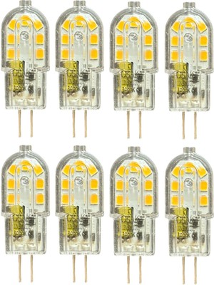 Die Grup Osaka 12V 3W Sarı Işık 3000K G4 Duylu LED Kapsül Ampul, 8 Adet