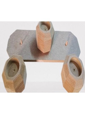 Die Grup Hobi Adn 90247 Dekoratif Sekizgen Mumluk Ahşap Mdf Ham Cnc Kesim Model El Yapım
