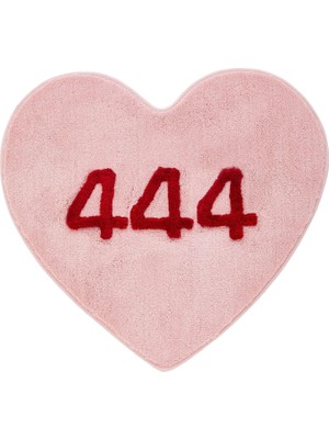 Die Grup Lucky Number Pembe Kalp Halı 88,9 Cm, Yatak Odası, Mutfak, Banyo, Oturma Odası Için El Dokuma Renkli Komik Papatya Kilimi, Sevimli Kalp Şekilli Alan Halıları