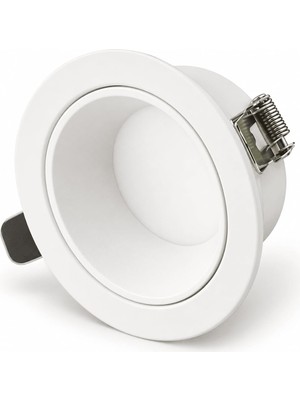 Die Grup 3 Renk LED Gömme Spot 8W CT-5260 Beyaz Kasa 3200K 4000K 6400K Sıva Altı Yuvarlak Tavan Aydınlatma 110°