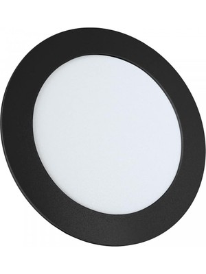 Die Grup Sıva Altı Yuvarlak Siyah Slim LED Panel Armatür 6/9/12/15/18 W Trafolu Beyaz Işık (12, Watts)