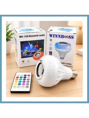 Bezos Bluetooth'lu Hoparlörlü LED Ampul MBT06