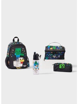 Smiggle Minecraft Essentials Junior Okul Çantası 4'lü Set