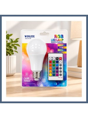 Bezos 9 W Kumandalı Rgb LED Ampul BZS10