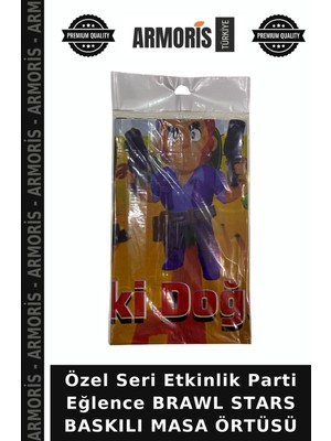 Armoris Özel Seri Etkinlik Parti Eğlence Brawl Stars Baskılı Masa Örtüsü