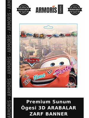 Armoris Premium Sunum Ögesi 3D Arabalar Zarf Banner