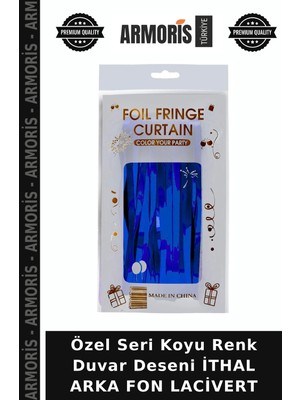 Armoris Özel Seri Koyu Renk Duvar Deseni Ithal Arka Fon Lacivert