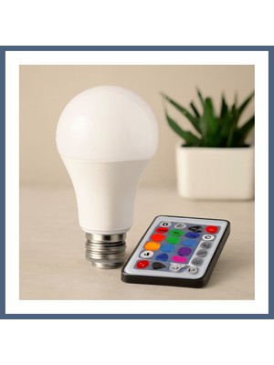 Bezos Kumandalı Rgb E27 LED Ampul 9W - 700 Lm, 15000 Saat BZS10