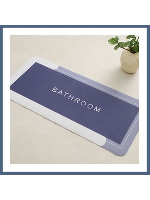 Bezos Dikdörtgen Su Emici Banyo Paspası 116 x 37.5 cm (Elastik) BZS10