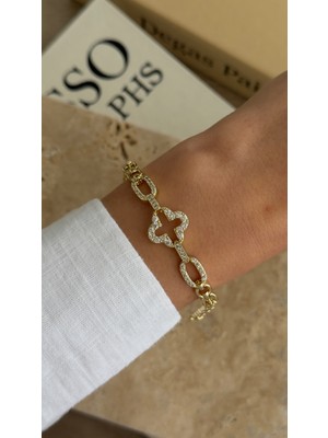 İrem Yıldız 14K Kuyumcu Model Gold Kararmaz Bileklik