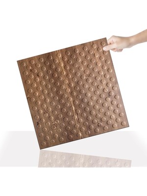 Tr 3 Boyutlu Duvar Paneli Kabartmalı Puantiye Desenli Pvc 41X41 Cm/ 6 Adet /1 M²