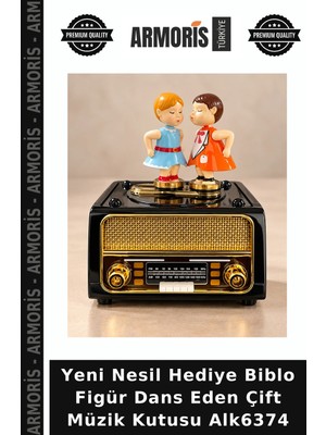 Armoris Yeni Nesil Hediye Biblo Figür Dans Eden Çift Müzik Kutusu ALK6374