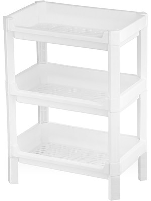 Bezos 3 Katlı Geniş Sepet Organizer Raf Ünitesi 510X205X685 mm BZS10