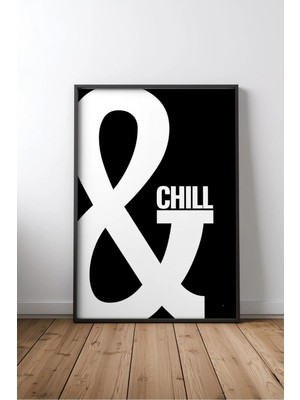 Keyf Home & Chill Ingilizce Motivasyon Sözü No 3 Çerçeveli Mdf Tablo Poster Ofis Duvar Dekoru Hediye