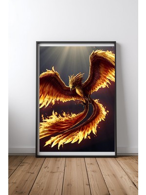 Keyf Home Tranquillity Siyah Çerçeveli Mdf Tablo Poster Salon Duvar Dekoru Hediye