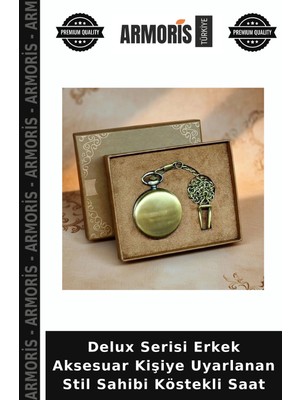 Armoris Delux Serisi Erkek Aksesuar Kişiye Uyarlanan Stil Sahibi Köstekli Saat