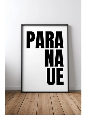 Keyf Home Paranáue Ingilizce Motivasyon Sözü No 1 Çerçeveli Mdf Tablo Poster Ofis Duvar Dekoru Hediye