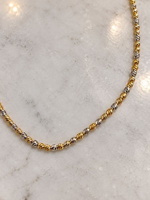 Goldensisters Jewelry Gold&gümüş Rengi Dorika Çelik Kolye