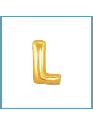 Bezos L Harf Folyo Balon Altın Renk 40 Inç MBT06