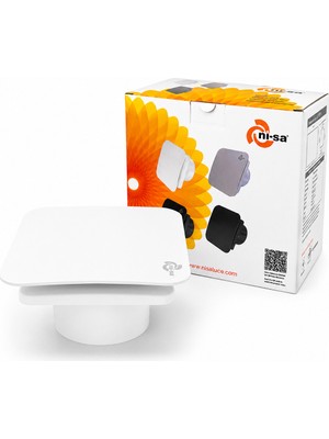 Bezos 120 mm Plastik Banyo Tuvalet Aspiratörü 16W 80M³/H BZS10