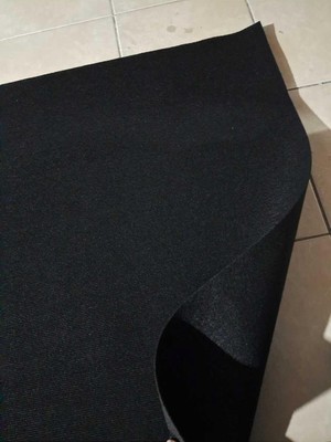 Happy Trend Siyah Halıfleks 1 x 1 Metre Rip Halıflekx Fuar Halısı Rip Halı -