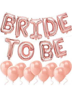 Happy Trend To Be Rose Gold Folyo Balon Bekarlığa Veda Balon Seti