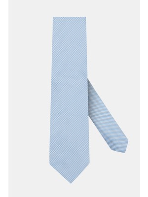 Vakko Blue Micro Pattern Silk Tie