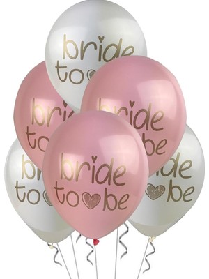 Happy Trend To Be Balonları - Pembe Beyaz 6'lı Paket