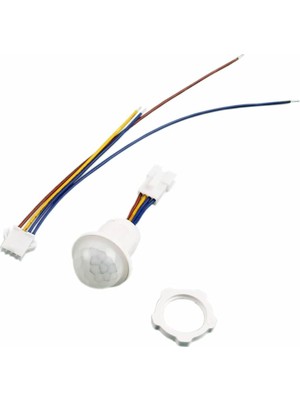 Happy Trend 25CM Kablolu LED Lamba Tavan Işık Merdiven Otomatik Armatür Projektör Koridor Otopark Dolap Aydınlatması Gece Gündüz Algılama