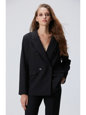 Network Black Wool Blend Blazer