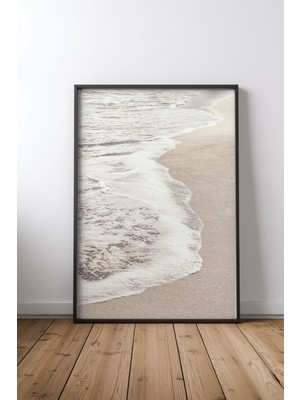 Keyf Home Beach 006 Siyah Çerçeveli Mdf Tablo Poster Salon Duvar Dekoru Hediye