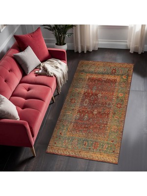 Happy Trend Kadife Kaymaz Pamuk Tabanlı Yıkanabilir Antibakteriyel Salon Halısı 100X150