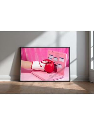 Keyf Home Fatal Error Siyah Çerçeveli Mdf Tablo Poster Salon Duvar Dekoru Hediye