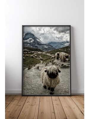Keyf Home Out Of My Way Siyah Çerçeveli Mdf Tablo Poster Salon Duvar Dekoru Hediye