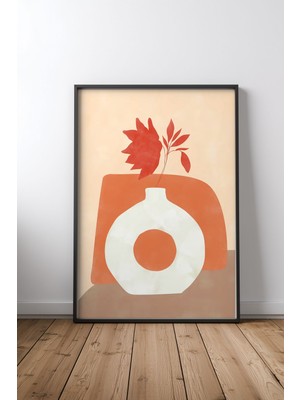 Keyf Home Still Life 1 Siyah Çerçeveli Mdf Tablo Poster Salon Duvar Dekoru Hediye