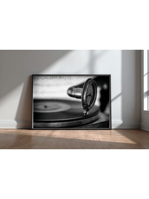Keyf Home Vivace Siyah Çerçeveli Mdf Tablo Poster Salon Duvar Dekoru Hediye