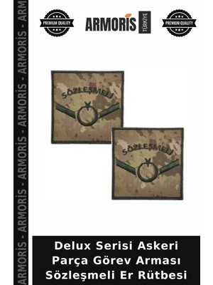 Armoris Delux Serisi Askeri Parça Görev Arması Sözleşmeli Er Rütbesi