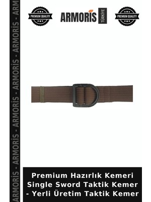 Armoris Premium Hazırlık Kemeri Single Sword Taktik Kemer - Yerli Üretim Taktik Kemer