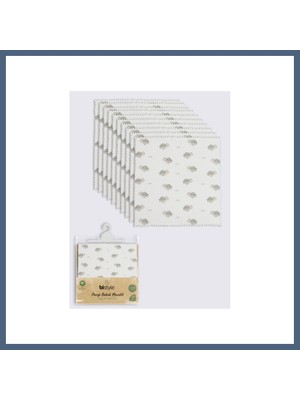 Bezos Tortoise 20X20 10'lu Penye Mendil 90163 Ekru · Renk: Ekru BZS10